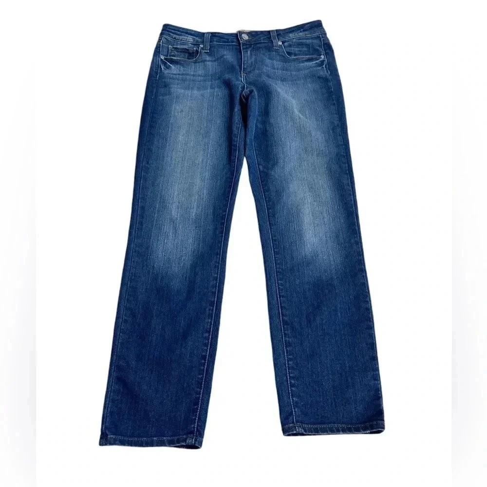 PAIGE Roxie Capri Skinny Ankle Mid Rise Medium Wash Denim Jeans size 29